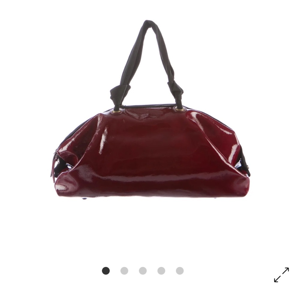 Lanvin patent leather bowler tote shoulder bag - Picture 4 of 7